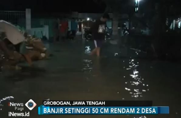 Banjir Di Grobogan, Kantor Kecamatan Terendam